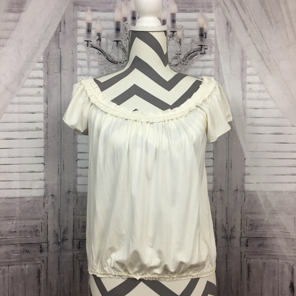 Max Studio Tops - Max Studio Ruffle Collar Top Size S